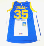 Stephen Curry Kevin Durant Steve Kerr signed jersey PSA/DNA Autographed LOA Warriors