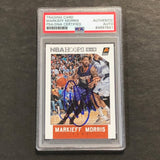 2015-2016 NBA Hoops #134 Markieff Morris Signed Card AUTO PSA Slabbed Suns