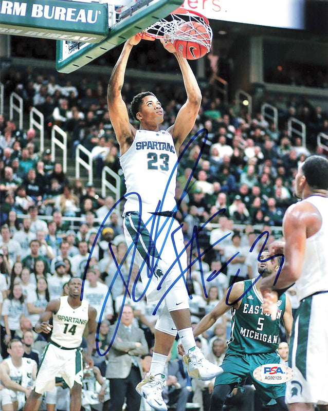Deytona Davis signed 8x10 photo PSA/DNA Michigan State Spartans Autographed