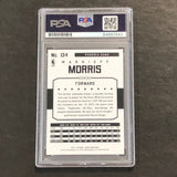 2015-2016 NBA Hoops #134 Markieff Morris Signed Card AUTO PSA Slabbed Suns