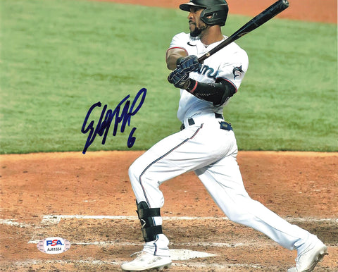 STARLING MARTE Signed 8x10 Photo PSA/DNA Miami Marlins Autographed