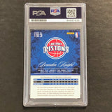 2012-13 Panini Prestige #153 Brandon Knight Signed Card PSA Slabbed Pistons