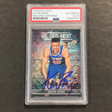 2018-19 NBA Hoops "We Got Next" #WGN-9 Kevin Knox Signed Card PSA Slabbed Knicks