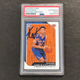 2018-19 NBA Hoops RC #242 Kevin Knox Signed Card AUTO PSA Slabbed Knicks