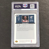 2002-03 Upper Deck MVP #192 Kwame Brown Signed Card PSA Slabbed Wizards