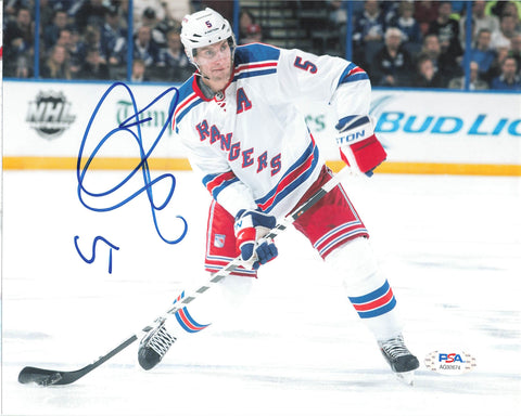 Dan Girardi signed 8x10 photo PSA/DNA New York Rangers Autographed