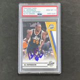 2010-11 Panini Season Update #155 Al Jefferson Signed Card AUTO 10 PSA Slabbed Jazz