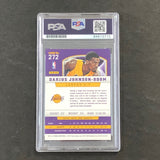 2012-13 Panini #272 Darius Johnson-Odom Signed Card Auto PSA Slabbed Lakers