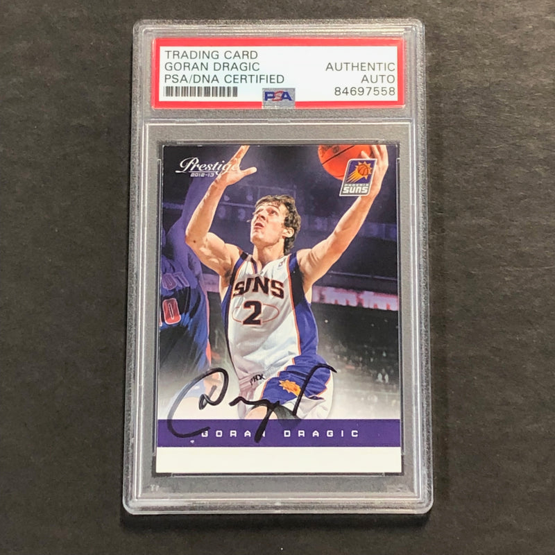 2012-13 Panini Prestige #38 Goran Dragic Signed Card AUTO PSA/DNA Slabbed Suns