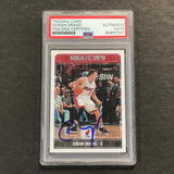 2017-18 NBA Hoops #67 Goran Dragic Signed Card AUTO PSA/DNA Slabbed Heat