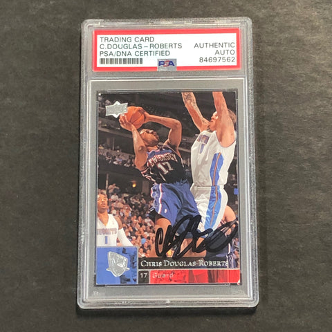 2008-09 Upper Deck Basketball #119 Chris Douglas-Roberts Signed Card AUTO PSA Slabbed RC Nets