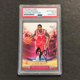 2007-08 Upper Deck Basketball #4 Aaron Brooks Signed Card AUTO PSA Slabbed RC Rockets