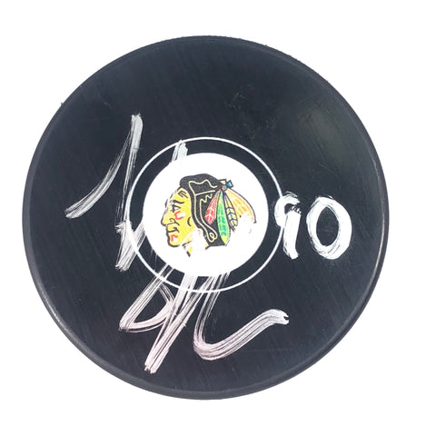 TYLER JOHNSON signed Hockey Puck PSA/DNA Chicago Blackhawks Autographed