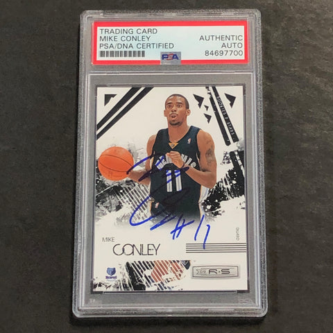 2009-10 Rookies and Stars #45 Mike Conley signed Auto Card PSA/DNA Slabbed Grizzlies