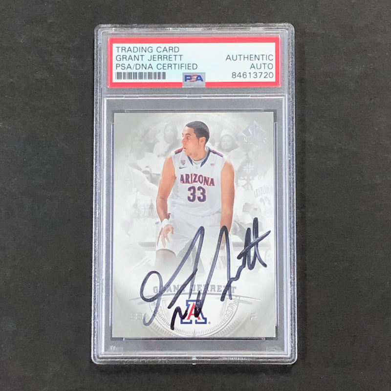 2013-14 SP Authentic #35 Grant Jerrett Signed Card AUTO PSA Slabbed Arizona