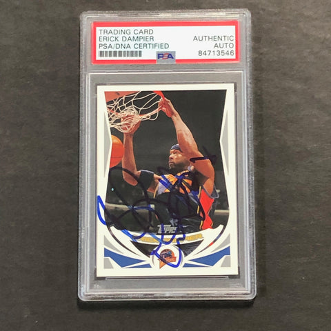 2003-04 Topps #51 ERICK DAMPIER Signed Card PSA Slabbed Warriors