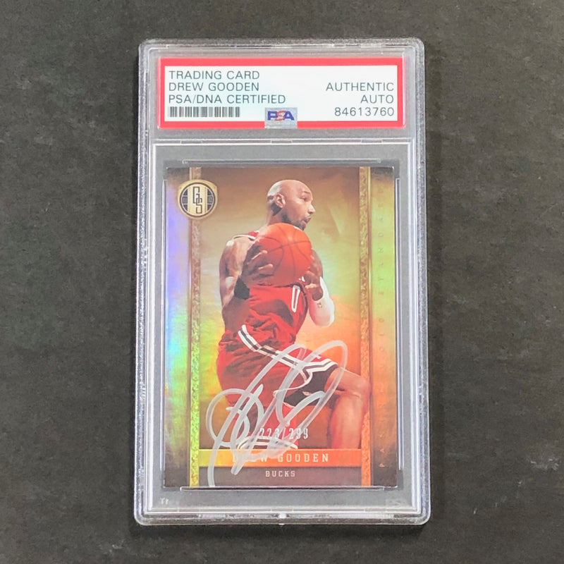 2011-12 Panini Gold Standard #77 Drew Gooden Signed Card AUTO PSA/DNA Slabbed Bucks