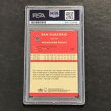 2004-2005 Fleer Tradition #181 Dan Gadzuric Signed Card PSA Slabbed Bucks