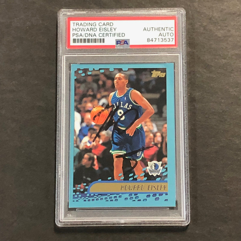 2000-01 Topps #26 Howard Eisley Signed Card PSA Slabbed Mavericks