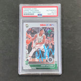 2019-20 NBA Hoops Premium Stock #218 Grant Williams Signed Card AUTO PSA/DNA Slabbed RC Celtics