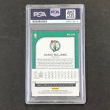 2019-20 NBA Hoops Premium Stock #218 Grant Williams Signed Card AUTO PSA/DNA Slabbed RC Celtics