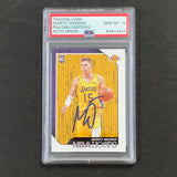 2018-19 NBA Hoops #249 Moritz Wagner Signed Card AUTO 10 PSA Slabbed RC Lakers
