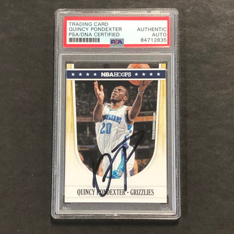 2011-12 Panini NBA Hoops #159 Quincy Pondexter signed card PSA/DNA Grizzlies