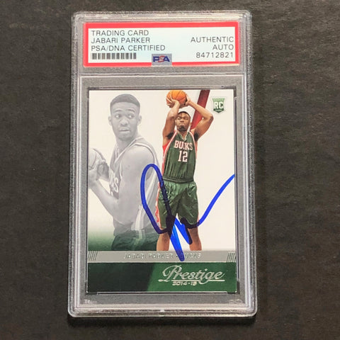 2014-15 Panini Prestige #162 JABARI PARKER Signed Card AUTO PSA Slabbed RC Bucks