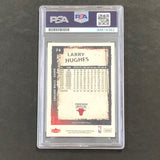 2008-09 Fleer Basketball #74 Larry Hughes Signed Card AUTO 10 PSA Slabbed Bulls