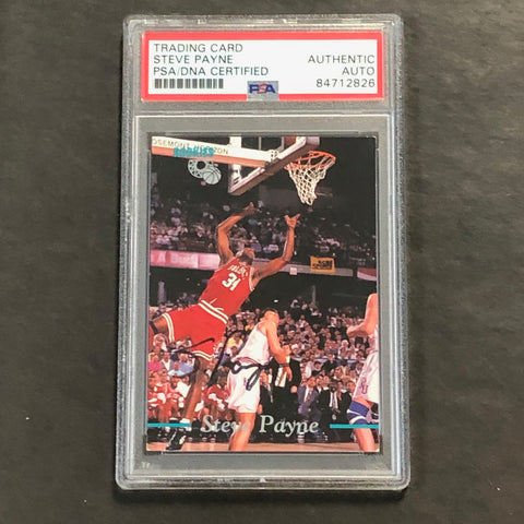 1994-95 Rookies #79 Steve Payne Signed Card PSA Slabbed State