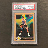 1989-90 NBA Skybox #99 Jim Petersen Signed Card PSA Slabbed Warriors