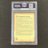 1991-92 Fleer Basketba All-Star #212 Dominique Wilkins Signed Card AUTO 10 PSA Slabbed Hawks