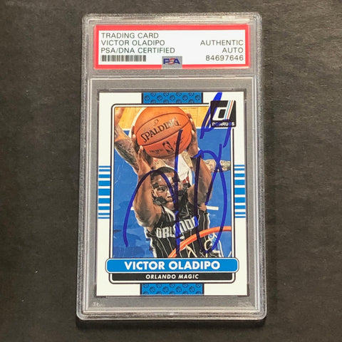 2014-15 Panini Donruss #23 Victor Oladipo Signed Card AUTO PSA/DNA Slabbed Magic