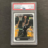 2014-15 NBA HOOPS #208 Boris Diaw Signed Card AUTO PSA Slabbed Spurs