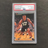 1995-96 Fleer #1 of 15 Brian Grant Signed Card AUTO PSA Slabbed Spurs