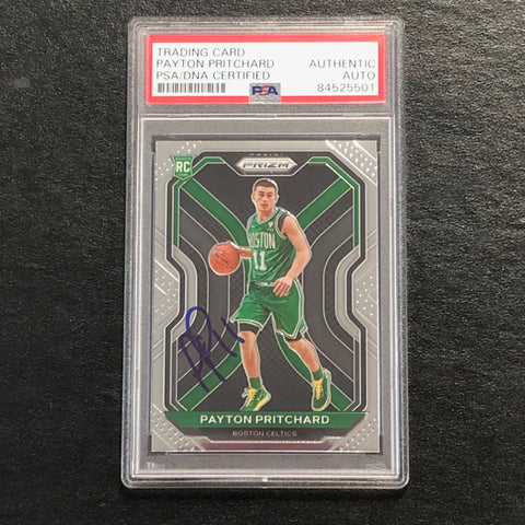 2020-21 Panini Prizm #25 Payton Pritchard Signed Rookie Card AUTO PSA Slabbed RC Celtics