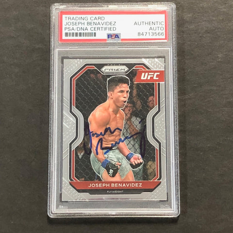 2021 Panini Prizm #35 Joseph Benavidez Signed Card PSA Slabbed