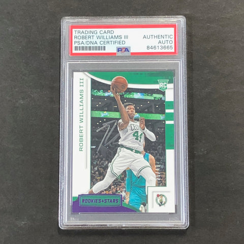 2018-19 Chronicles Rookies and Stars #628 Robert Williams III Signed Card AUTO PSA/DNA Slabbed RC Celtics