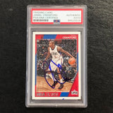 2016-17 NBA Hoops #33 Jamal Crawford Signed Card AUTO PSA Slabbed Clippers