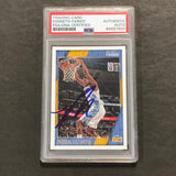 2016-17 NBA Hoops #92 Kenneth Faried Signed AUTO PSA Slabbed Nuggets