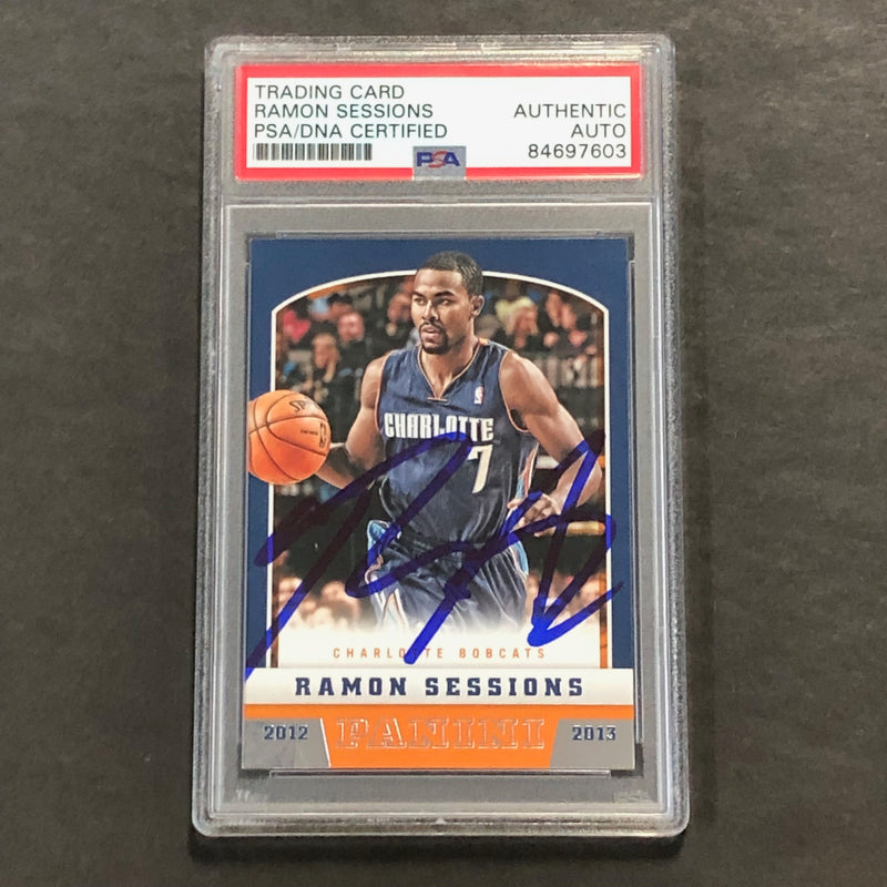 2012-13 Panini Basketball #138 Ramon Sessions Signed AUTO PSA Slabbed Bobcats