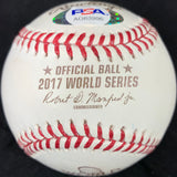 Brian McCann signed 2017 WS Baseball PSA/DNA Houston Astros autographed
