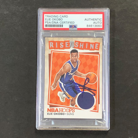 2018-19 NBA Hoops Rise N Shine #RNS-EO Elie Okobo Signed Rookie Relic Card AUTO PSA Slabbed RC Suns