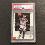 2002-03 Upper Deck Honor Roll #12 Ricky Davis Signed Card AUTO PSA Slabbed