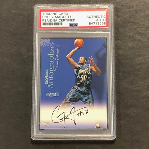 1999 Skybox Autographics Corey Maggette Signed Card AUTO PSA Slabbed Magic