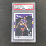 2016-17 Donruss The Rookies #1 Brandon Ingram Signed Card AUTO PSA Slabbed Lakers