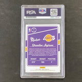 2016-17 Donruss The Rookies #1 Brandon Ingram Signed Card AUTO PSA Slabbed Lakers