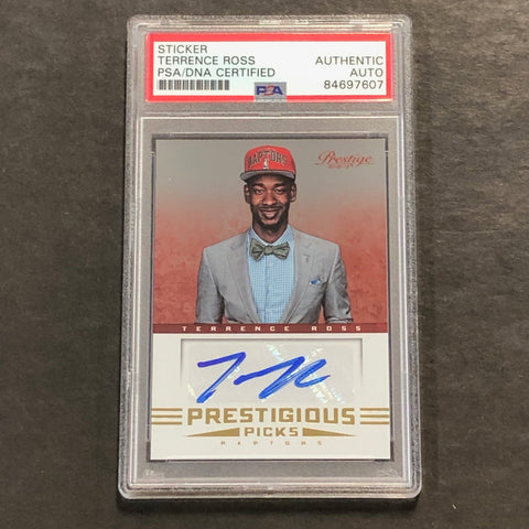 2012-13 Panini Prestige #52 Terrence Ross Signed Card AUTO PSA/DNA Slabbed Raptors