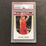 2011-12 Panini NBA Hoops #75 Luis Scola Signed Card AUTO PSA/DNA Slabbed Rockets