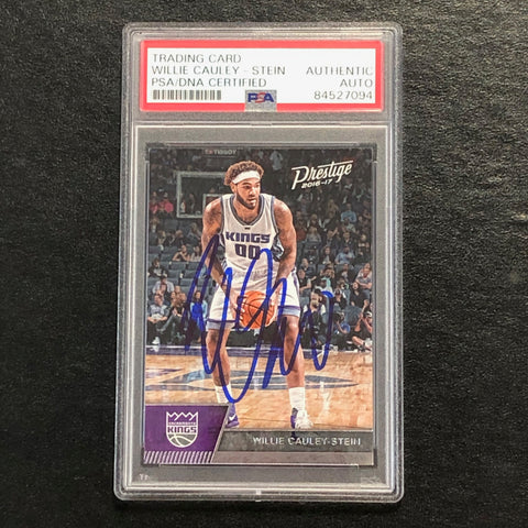 2016-17 Panini Prestige #33 Willie Cauley-Stein Signed Card AUTO PSA Slabbed Kings